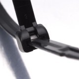 Стяжка кабельная с металлической вставкой 4.5х186мм черная