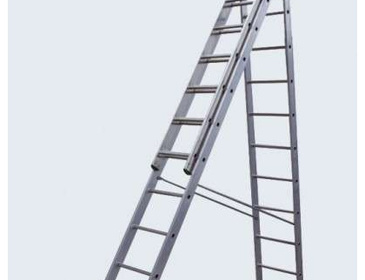 Лестница алюминиевая трехсекционная 14 ступеней LadderBel LS314  РБ