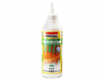 Клей для дерева "Soudal" 64А быстросохнущий белый 250 г