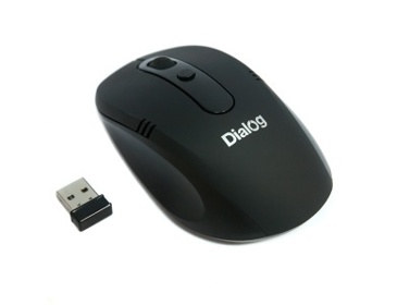 Мышь MROP-03U BLACK Dialog 2.4G Optical - 3 кнопки + ролик прокрутки, USB