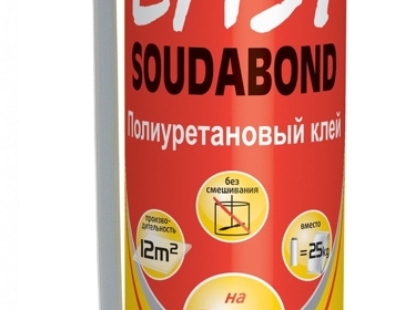 Клей строительный полиуретановый "Soudal" SOUDABOND Easy 750 мл